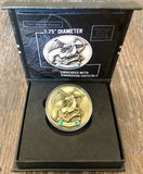 My Zodiac Coin - SAGITTARIUS - Swarovski® Crystals, 3D, Glow-In-The-Dark - Gold