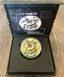 My Zodiac Coin - VIRGO - Swarovski® Crystals, 3D, Glow-In-The-Dark - Gold Finish